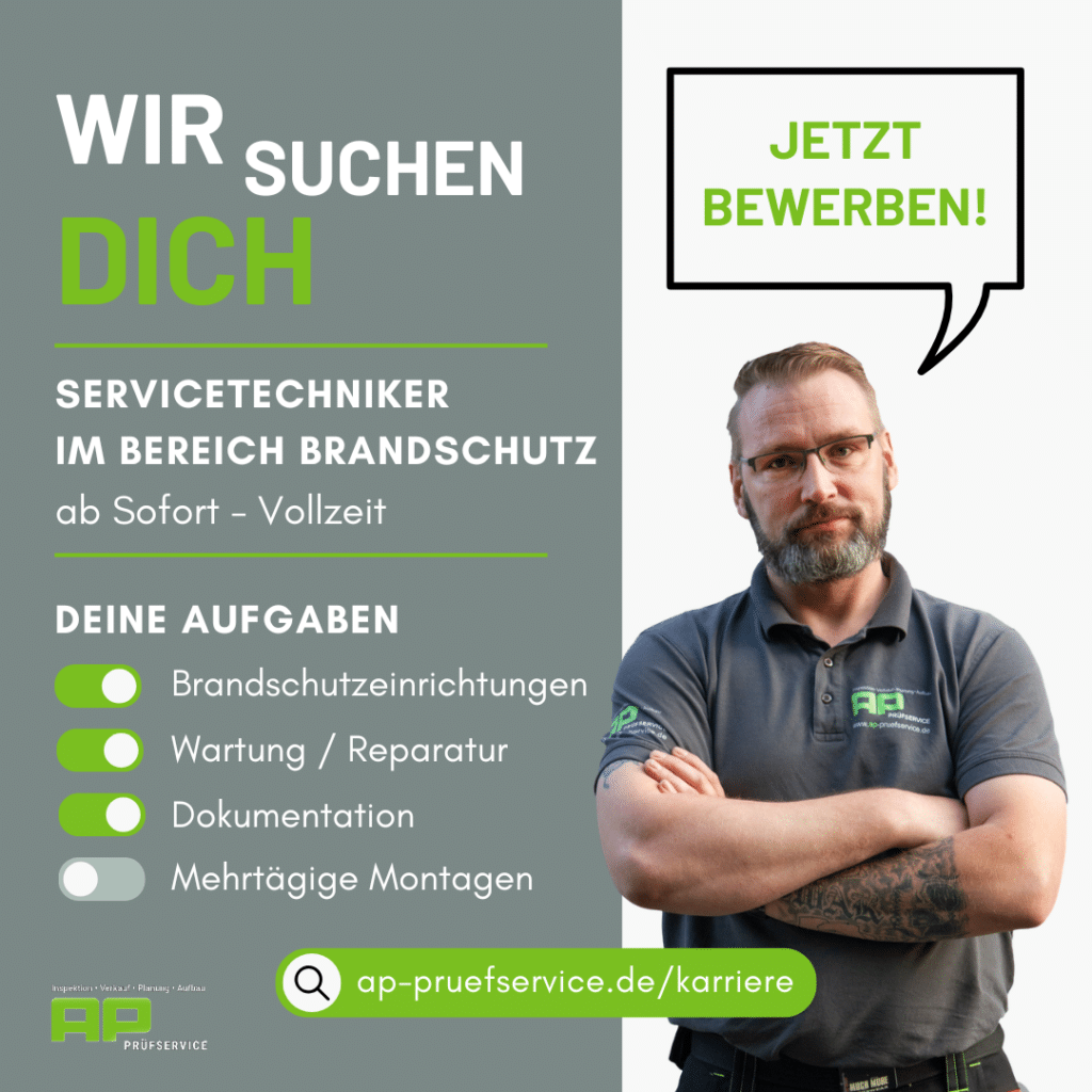 Brandschutz Stellenausschreibung